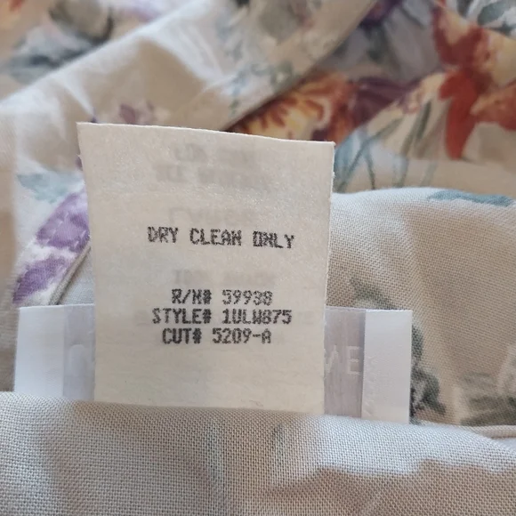 Vtg Susan Burrowes Size Large 90s Country Springtime Floral Cottagecore Dress - Picture 15 of 16